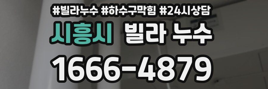 시흥시 빌라 누수