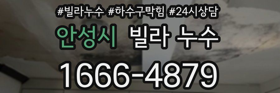 안성시 빌라 누수