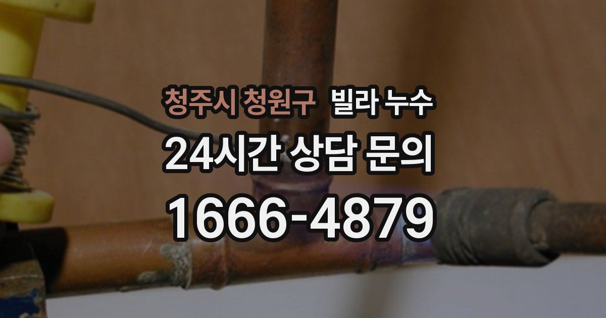 청주시 청원구 빌라 누수