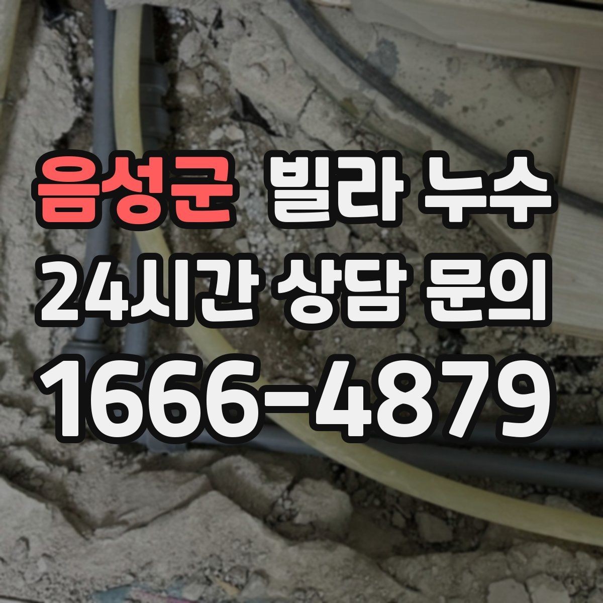 음성군 빌라 누수 변기 주변 물고임이 계속된다면