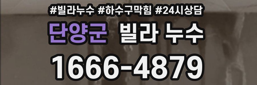 단양군 빌라 누수