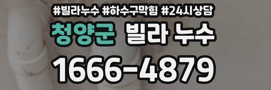 청양군 빌라 누수