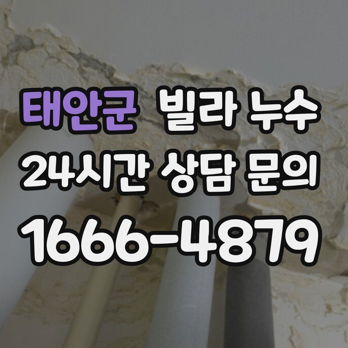 태안군 빌라 누수 옥상 가까운 방 천장에 얼룩이 생기면