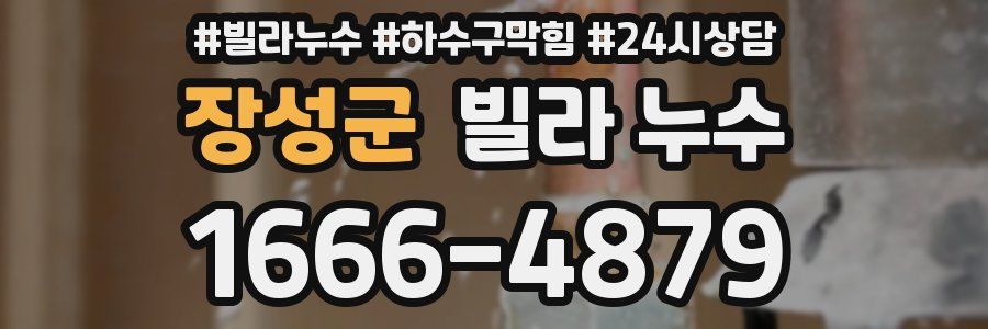 장성군 빌라 누수