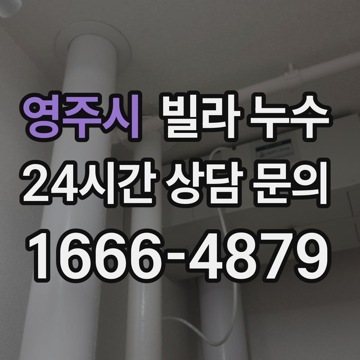 영주시 빌라 누수 누수로 아래층 피해가 커지기 전 대응