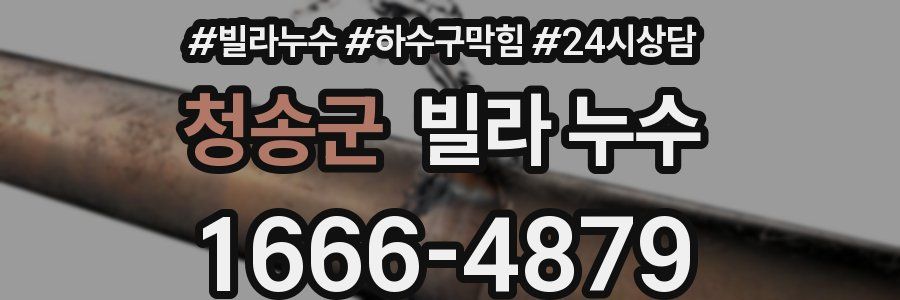 청송군 빌라 누수