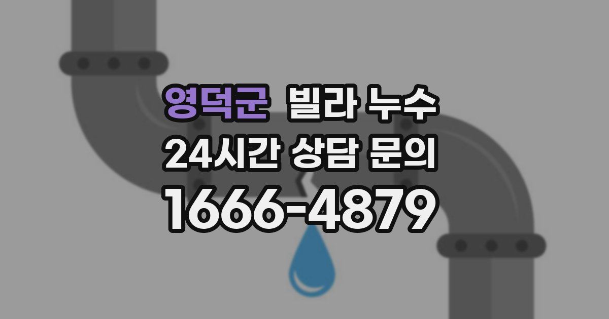 영덕군 빌라 누수