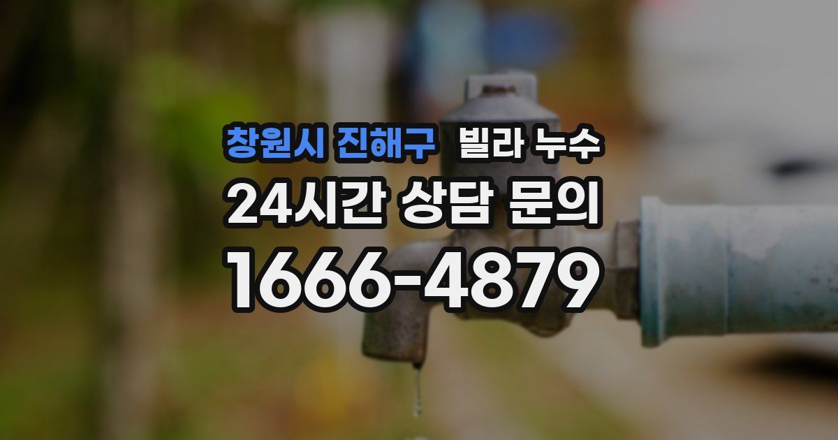 창원시 진해구 빌라 누수