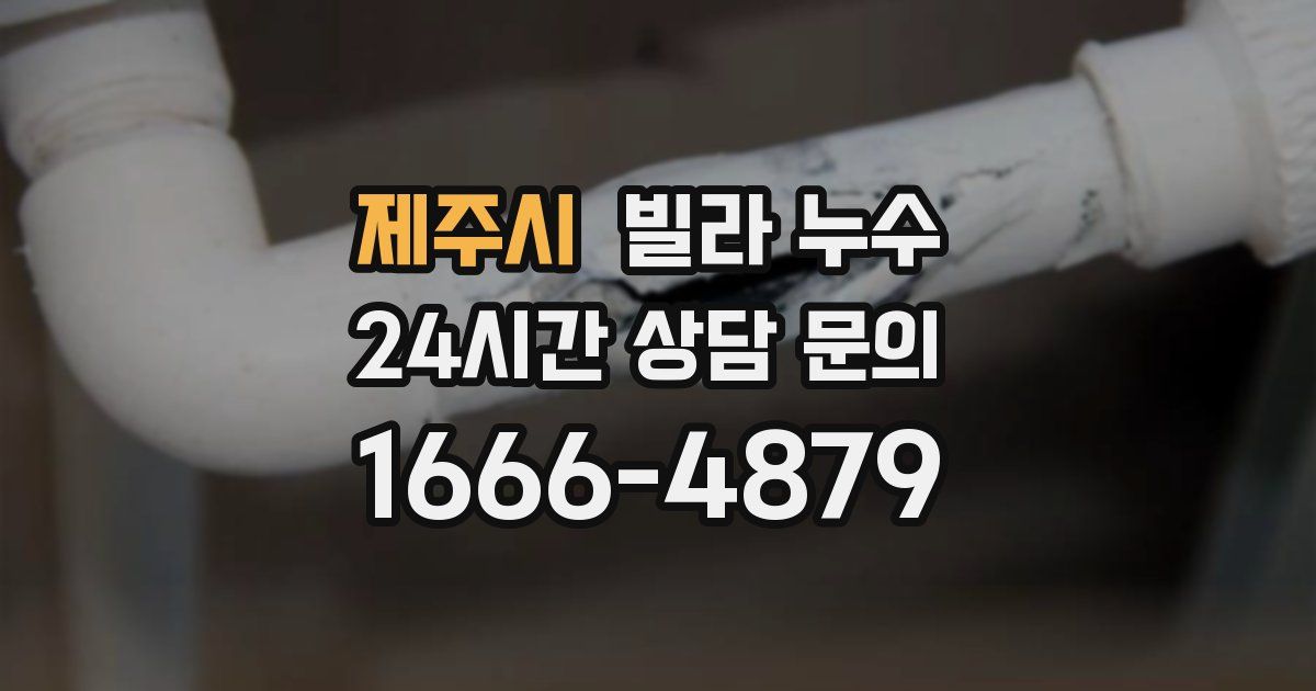 제주시 빌라 누수