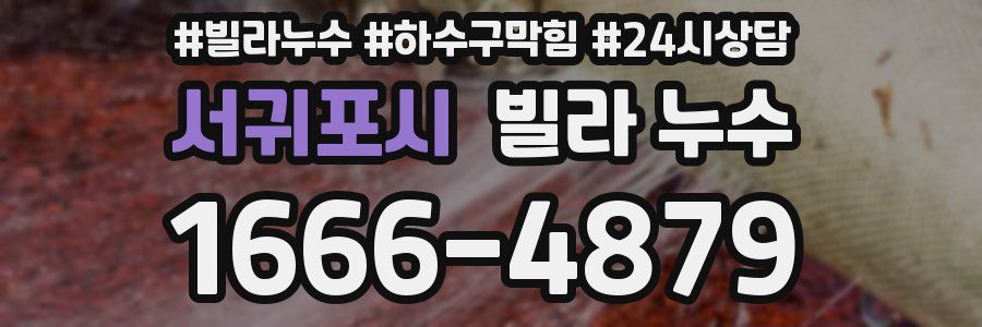 서귀포시 빌라 누수