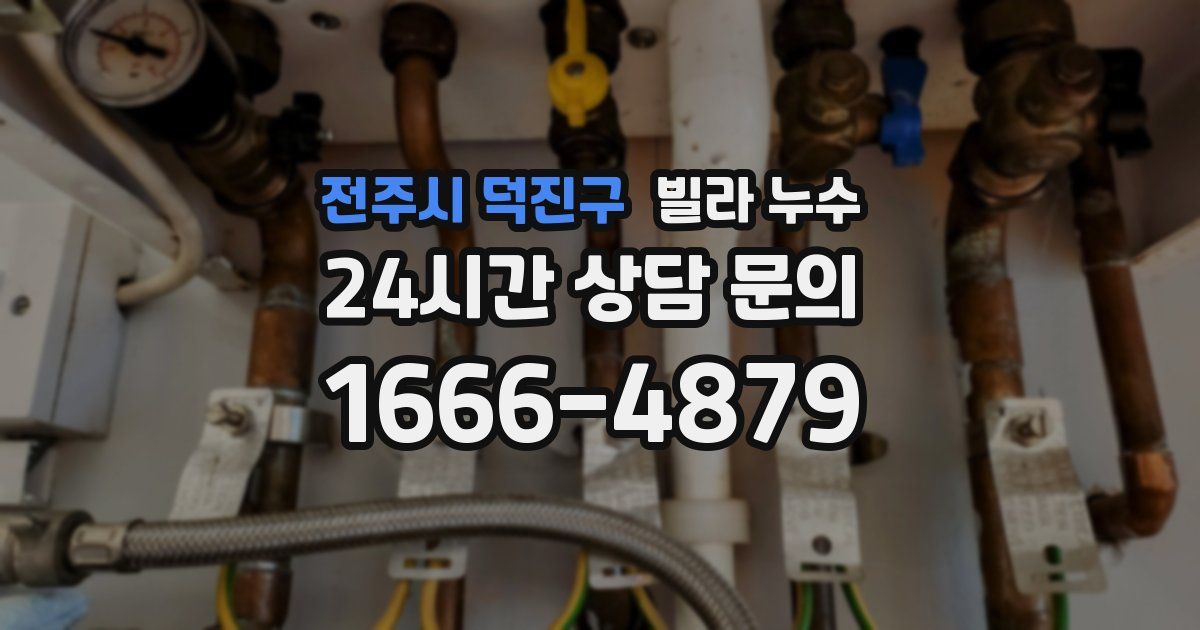 전주시 덕진구 빌라 누수