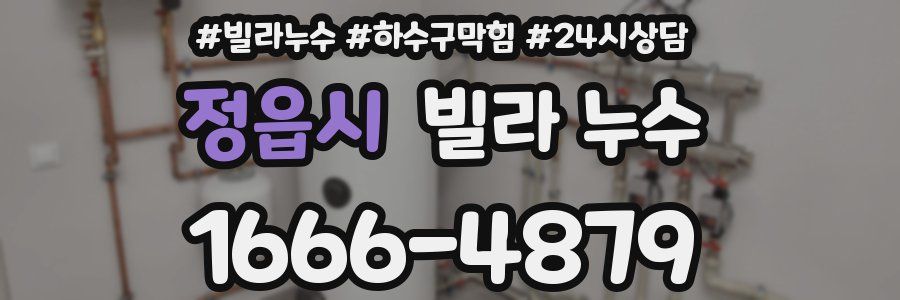 정읍시 빌라 누수