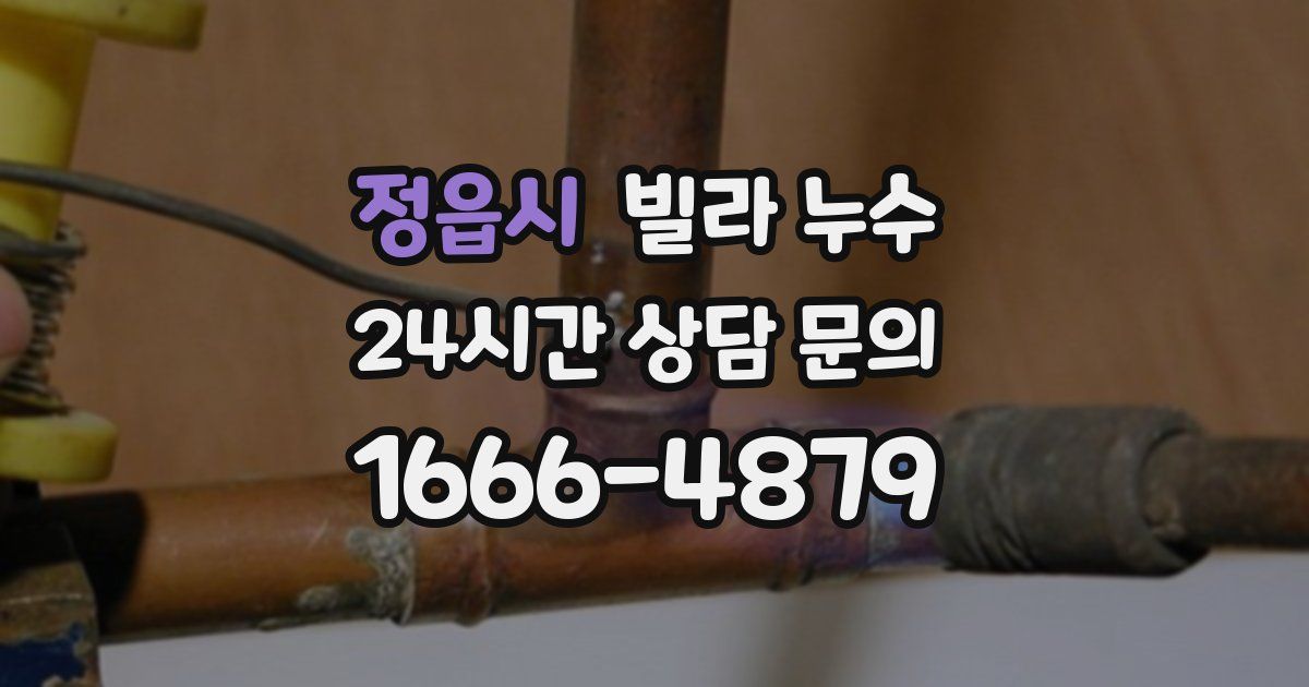 정읍시 빌라 누수