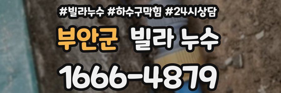 부안군 빌라 누수