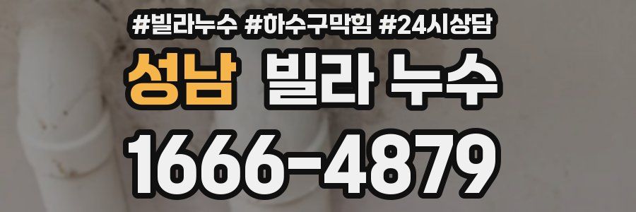 성남 빌라 누수