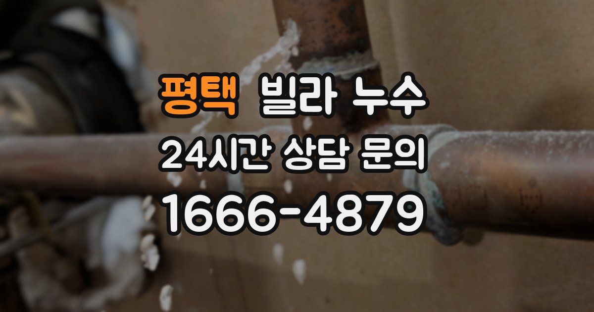 평택 빌라 누수