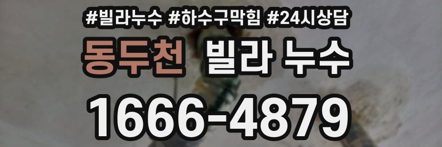 동두천 빌라 누수