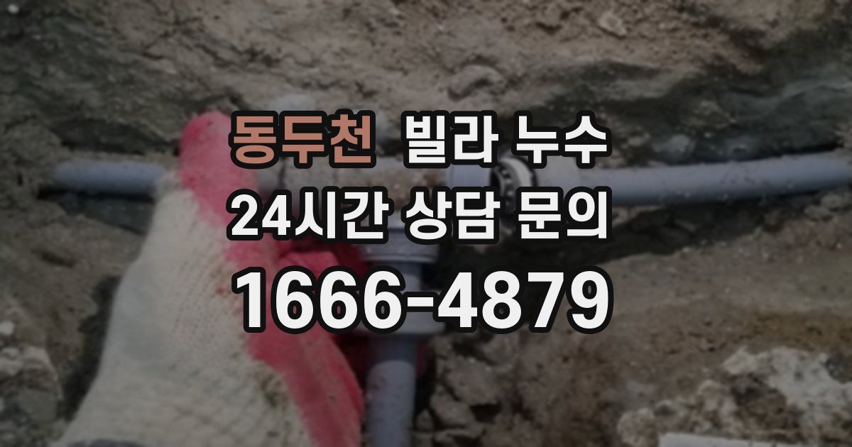 동두천 빌라 누수