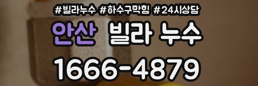 안산 빌라 누수