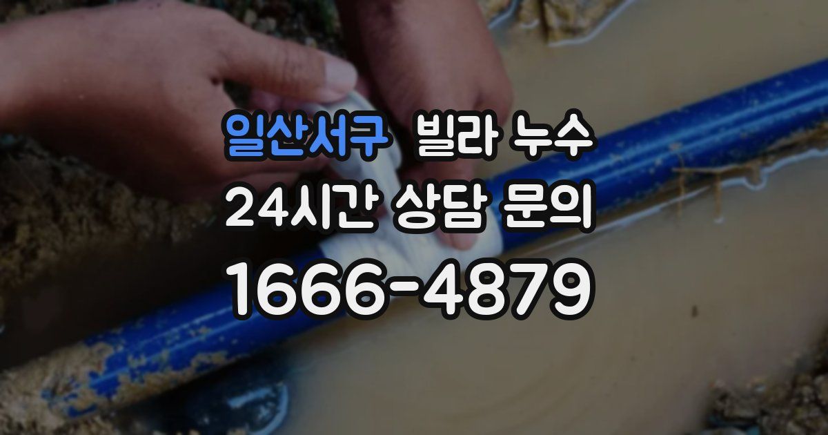 일산서구 빌라 누수