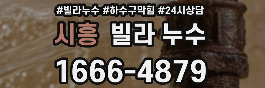 시흥 빌라 누수