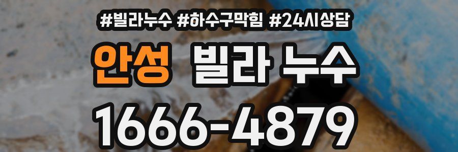 안성 빌라 누수
