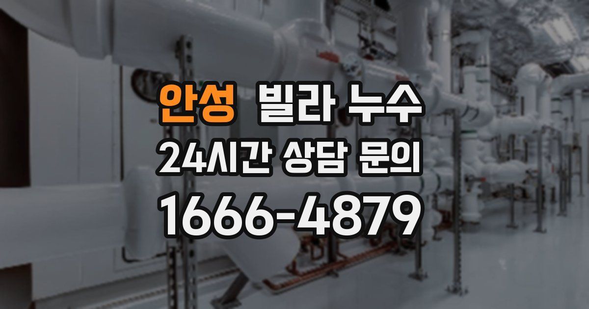 안성 빌라 누수