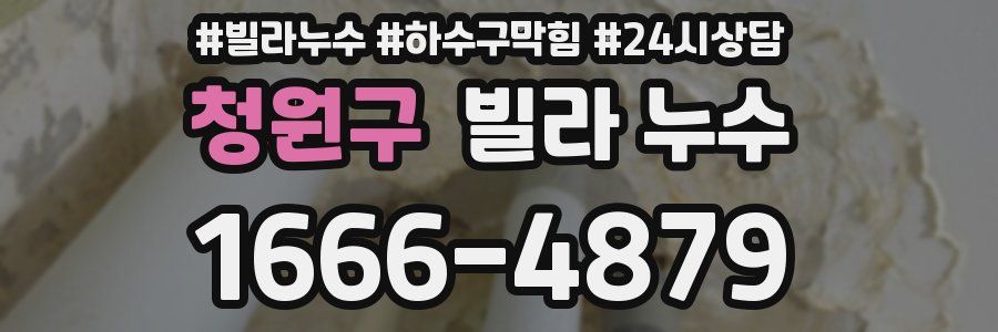 청원구 빌라 누수