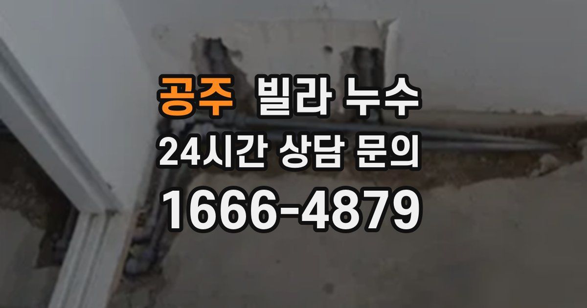 공주 빌라 누수