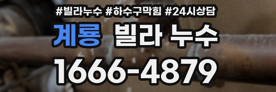 계룡 빌라 누수
