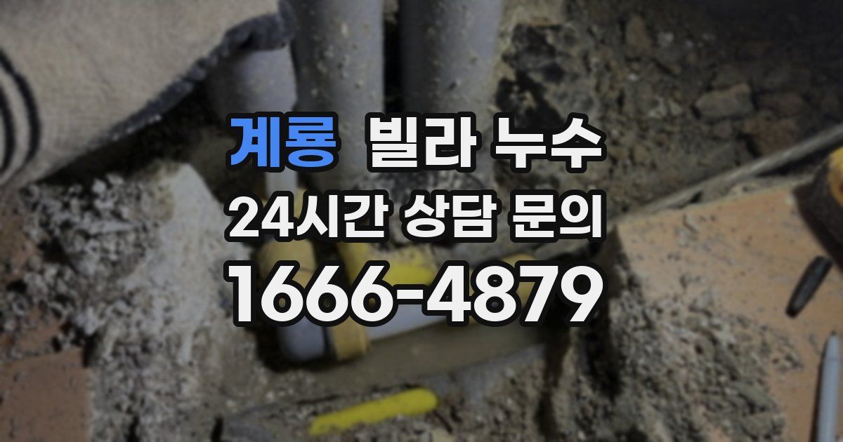계룡 빌라 누수