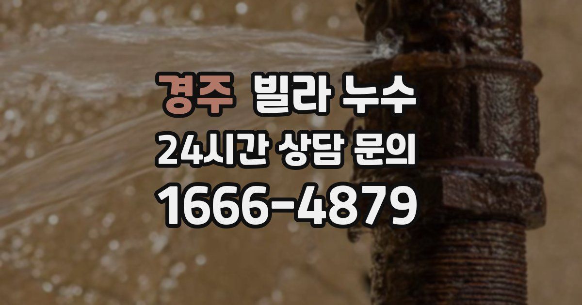 경주 빌라 누수