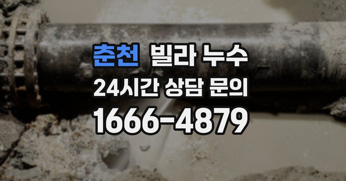 춘천 빌라 누수