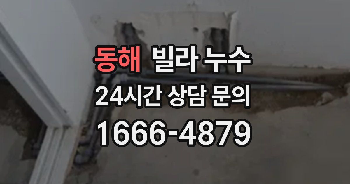 동해 빌라 누수