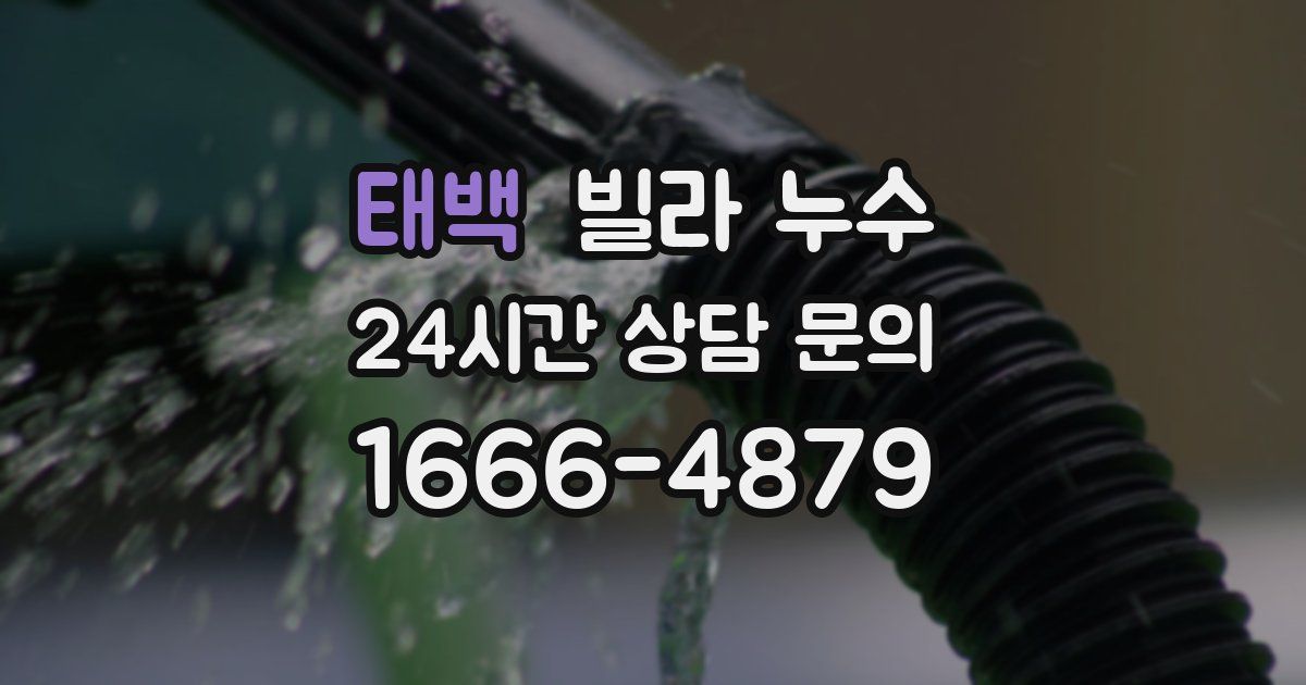 태백 빌라 누수