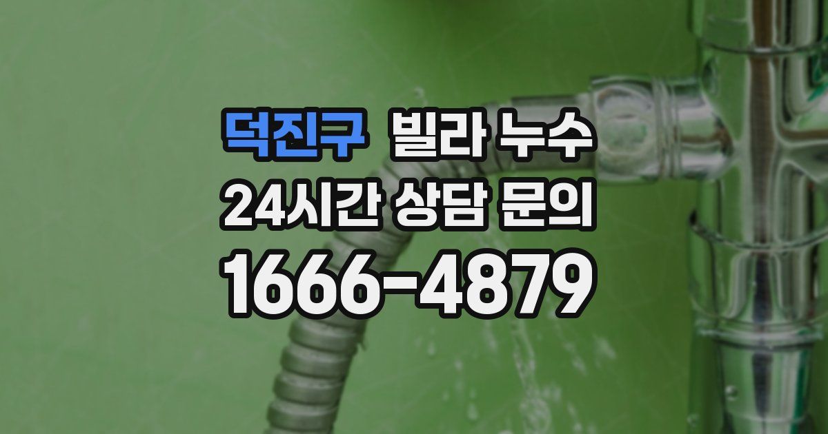 덕진구 빌라 누수
