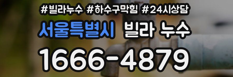 서울특별시 빌라 누수