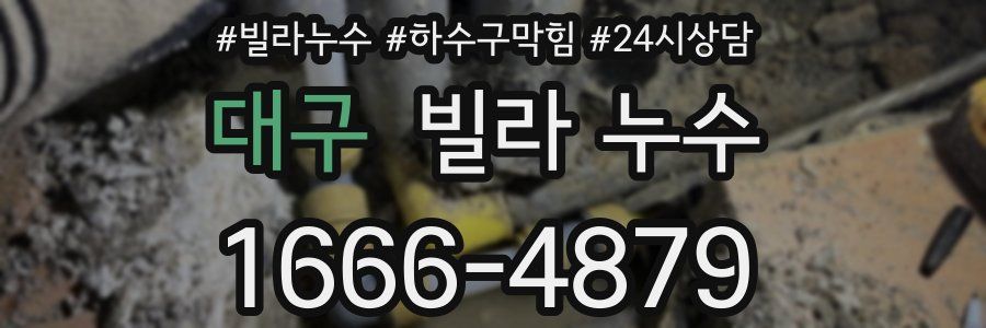 대구 빌라 누수