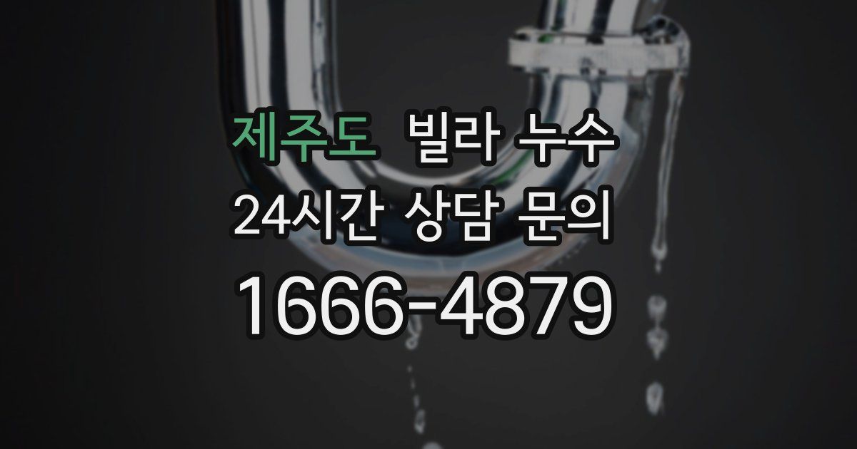 제주도 빌라 누수