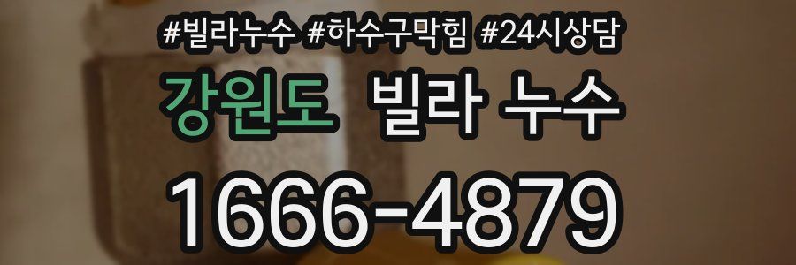 강원도 빌라 누수