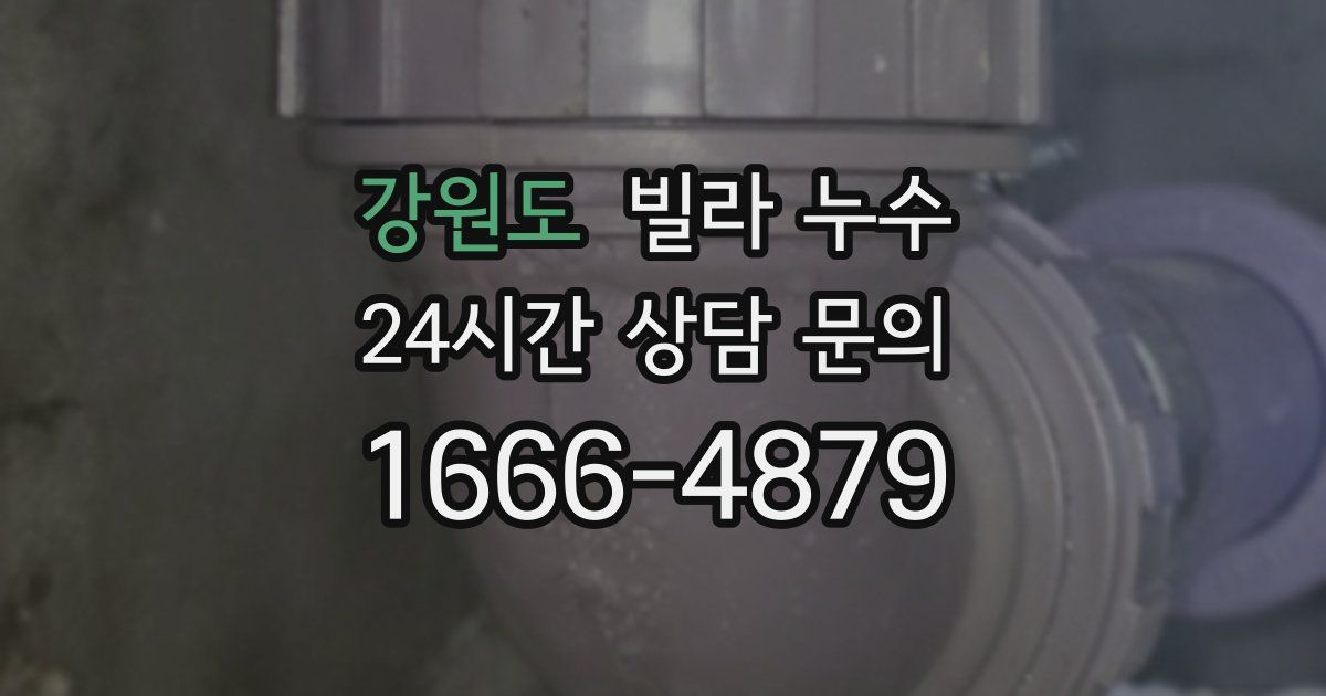 강원도 빌라 누수