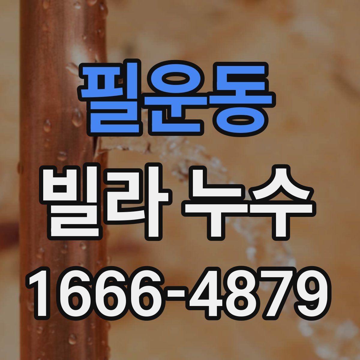 필운동 빌라 누수 공용부 점검 요청 시 필요한 정보