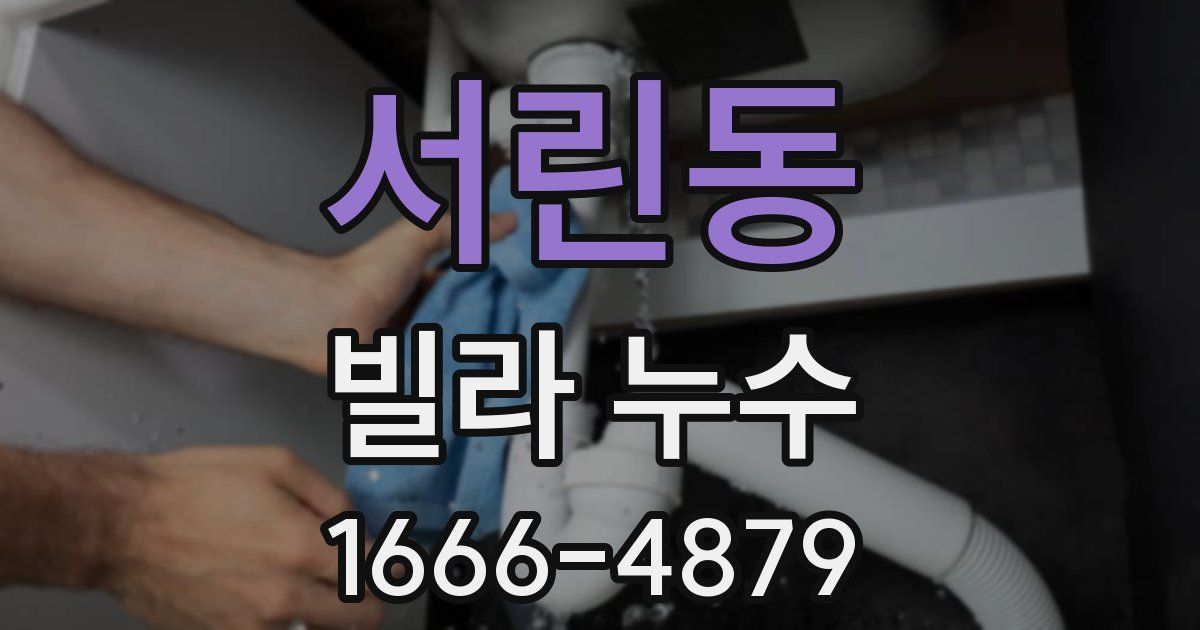 서린동 빌라 누수