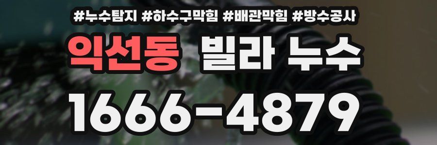 익선동 빌라 누수