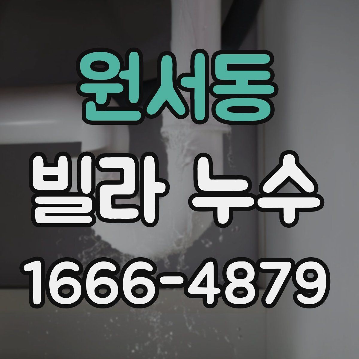 원서동 빌라 누수 문제를 오래 방치하면 안 되는 이유