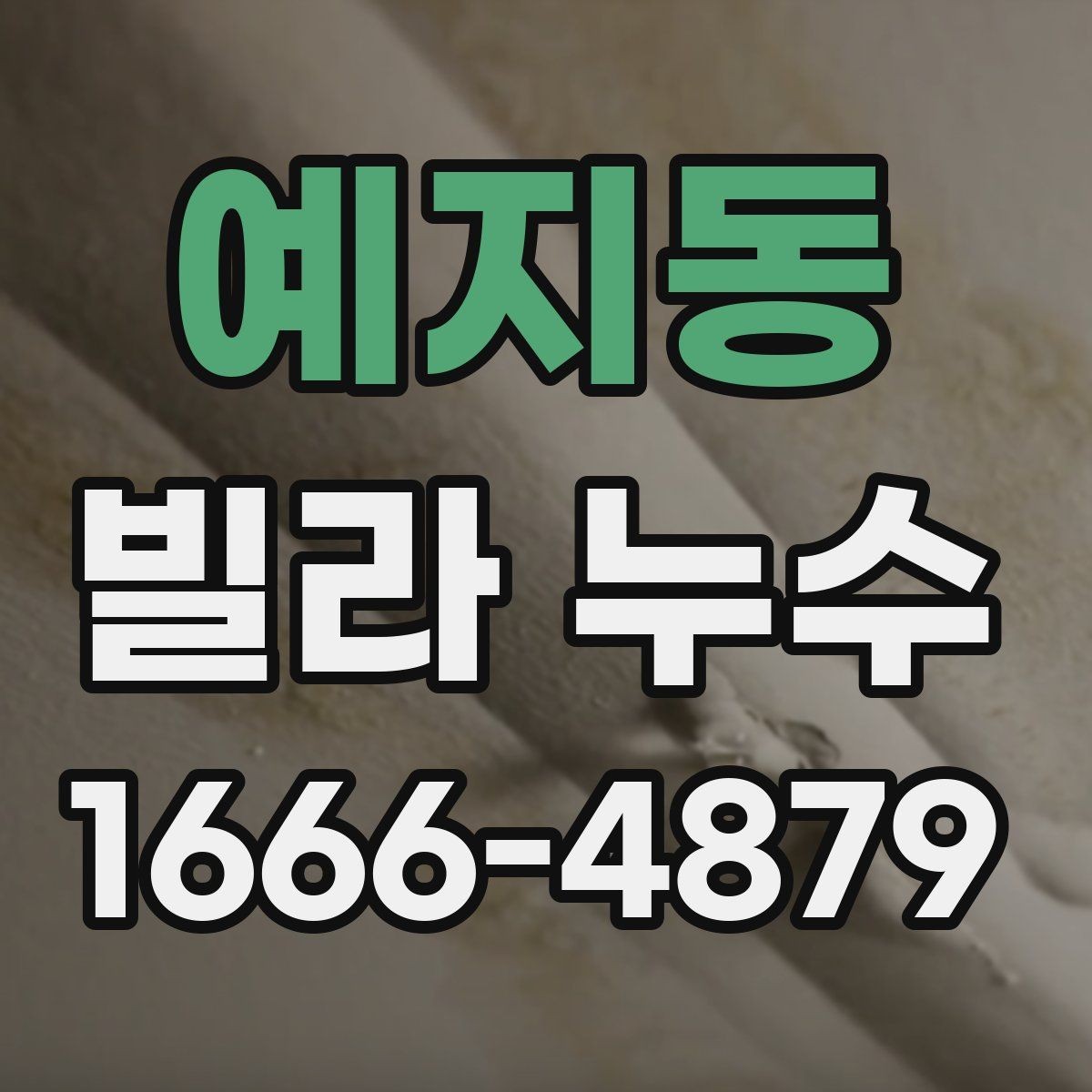 예지동 빌라 누수 점검과 보수 과정 한눈에 보기