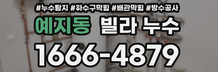 예지동 빌라 누수