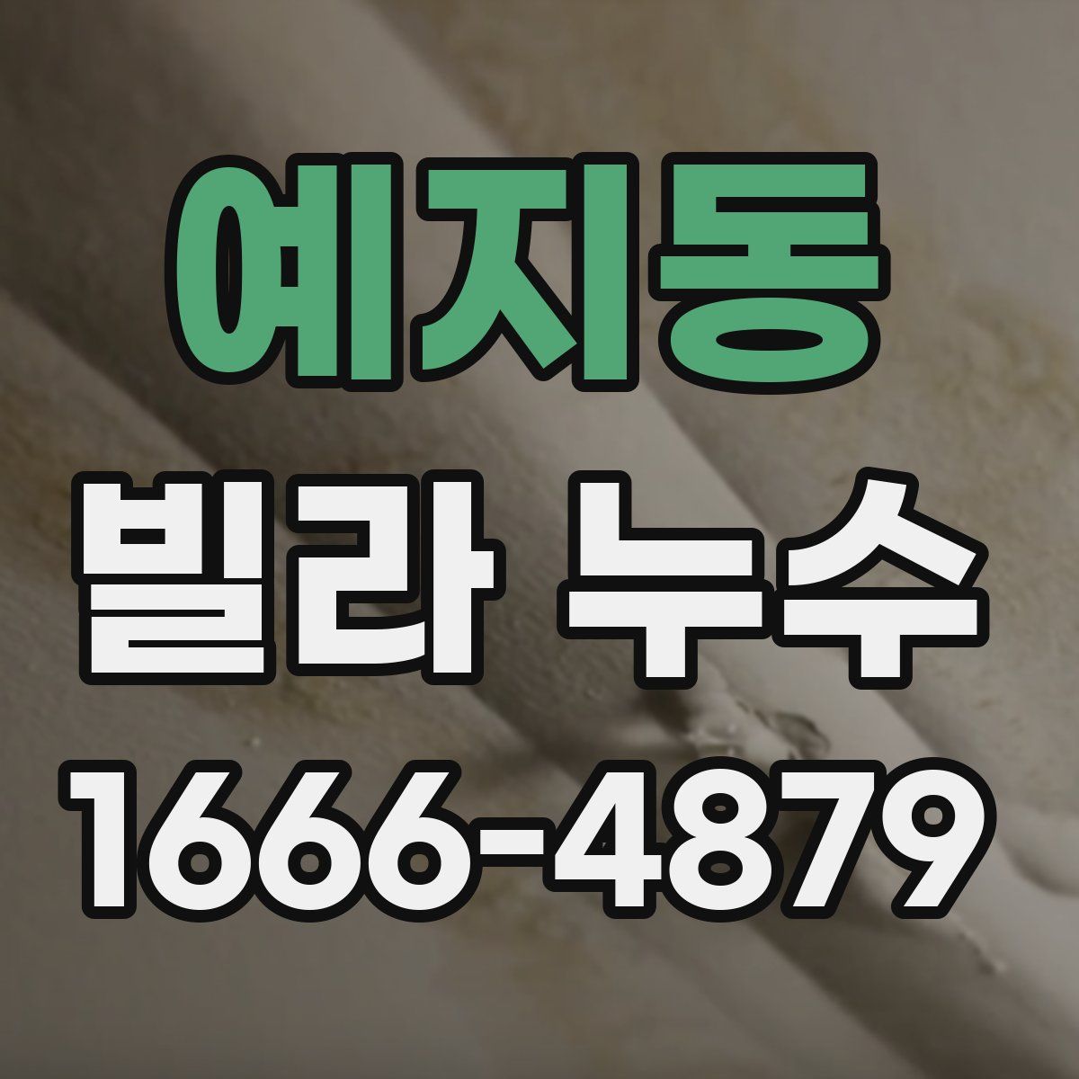 예지동 빌라 누수