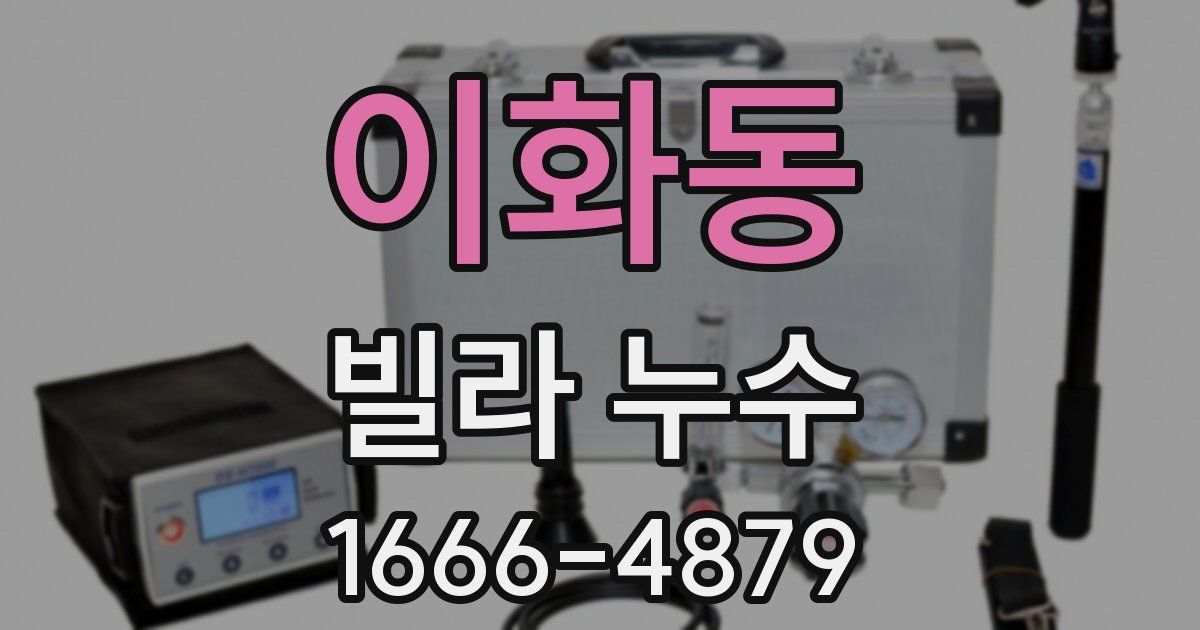 이화동 빌라 누수