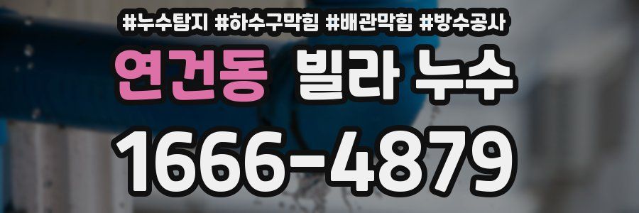 연건동 빌라 누수